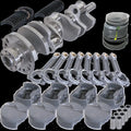 Eagle Chevy LS3 4in 4140 Crank 6.125in 4340 Rods -5.8cc Flat Piston Pro Street Rotating Assembly