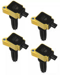 Direct Ignition Coil Kit- Supercoil-2012-2017 Ford Ecoboost 2.0L/2.3L- L4 4-Pack Yellow Brand Supercoil Direct OEM Replacement ACCEL