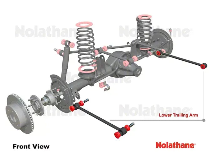 Trailing arm - lower arm 2 Panhard Rods