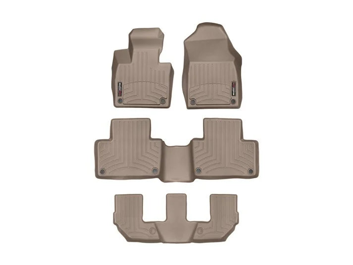 WeatherTech Tan Front and Rear Floorliners Fits -24-25 Santa Fe 451865-1-2-4