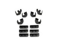 Dominator Xtreme DT Side Steps with Rocker Panel Mounting Bracket Kit Double Cab Textured Black 2024-2026 Toyota Tacoma Go Rhino