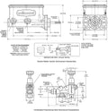 Wilwood Mopar Compact Tandem M/C Kit w/ Combination Valve & Pushrod 15/16in Bore - Chrome