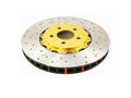 DBA 05 Pontiac GTO Front Drilled & Slotted 5000 Series Rotor Assembled w/ Gold Hat