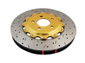 DBA 05 Pontiac GTO Front Drilled & Slotted 5000 Series Rotor Assembled w/ Gold Hat
