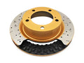 DBA 05 Pontiac GTO Front Drilled & Slotted 5000 Series Rotor Assembled w/ Gold Hat