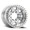 Aluminum Wheels 17x9.5 Monster Beadlock RT233 Machined Silver -32 Offset 5 on 139.7 Bolt Pattern 107.95 Bore Raceline