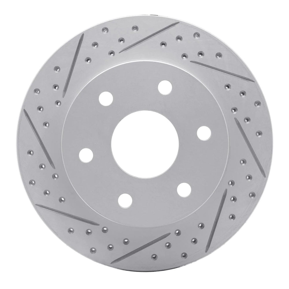 R1 22-25 Lexus Lx600 Rear Left Drilled & Slotted Geoperformance Rotor