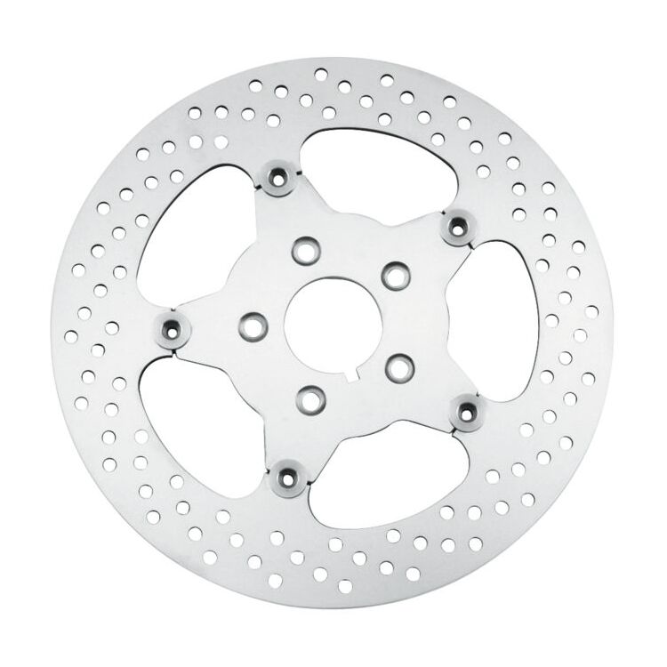 Bikers Choice 00-17 Big Twin 11.5 Inch Polished Front Stainless Mirror Fltg Rotor Repl H-D 44156-00