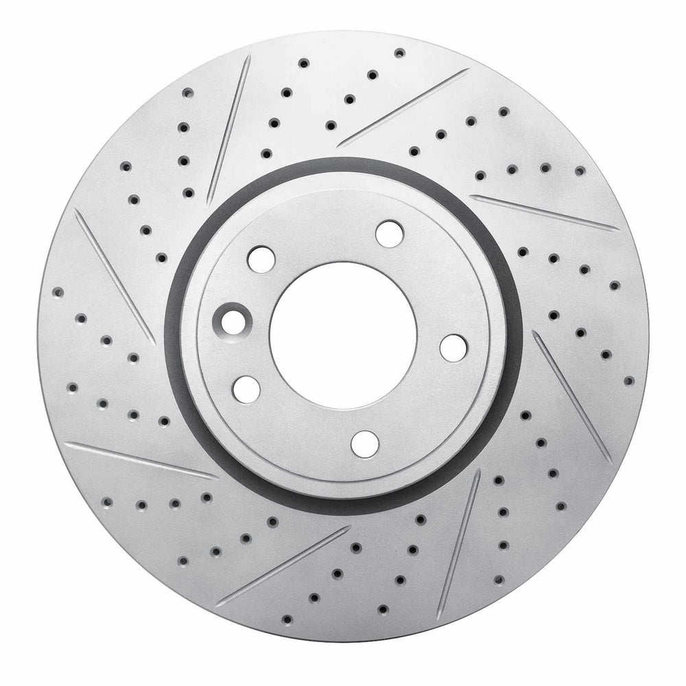 DFC 18-20 Land Rover Range Rover Front Left Drilled & Slotted Geoperformance Rotor