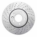 DFC 18-20 Land Rover Range Rover Front Left Drilled & Slotted Geoperformance Rotor
