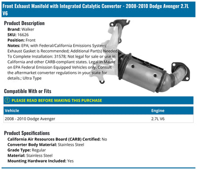 MANIFOLD CONVERTER- DF- E