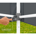 ECLIPSE 20FT(6M) STL SHELTER STEEL GRAY FRAME & WHITE TOP