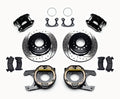 Wilwood D154 P/S P-B Kit Drilled-Red Small Ford 2.66in Offset