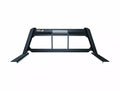 OPEN POST HEADACHE RACK WITH LEOPARD UPRIGHTS SMOOTH BLACK CENTER SIZE 2