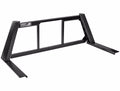 OPEN POST HEADACHE RACK WITH LEOPARD UPRIGHTS SMOOTH BLACK CENTER SIZE 2