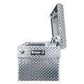 DIAMOND TREAD ALUMINUM CROSSOVER TRUCK TOOL BOX (18X20X71 INCH)
