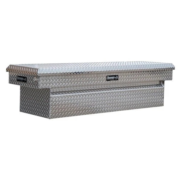 DIAMOND TREAD ALUMINUM CROSSOVER TRUCK TOOL BOX (18X20X71 INCH)
