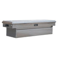 DIAMOND TREAD ALUMINUM CROSSOVER TRUCK TOOL BOX (18X20X71 INCH)