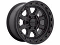 CHASE 17X9 6X5.5 00MM SATIN BLACK W/ GLOSS BLACK LIP