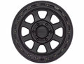 CHASE 17X9 6X5.5 00MM SATIN BLACK W/ GLOSS BLACK LIP