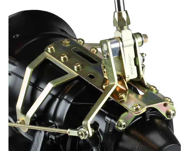 CASE MOUNT SHIFTER GM 4L60E TRANS W/CHROME 16IN SGL BEND LEVER & MUSHROOM KNOB