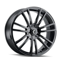 KRAZE SPECTRA 183 GLOSS BLACK 18X8 5-112 5-120 40MM 74.1MM