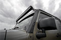 1x 70950BL 1x 70504 LED Light Windshield Mount 50 Black Dual Row Jeep Wrangler JK (07-18)