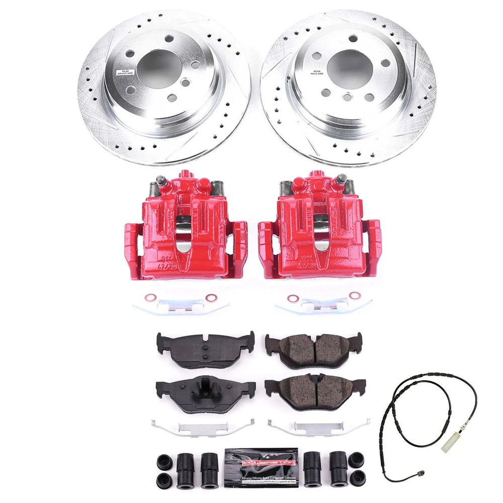 Power Stop 13-15 BMW X1 Rear Z23 Evolution Sport Brake Kit w/Calipers