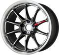 Work Wheels Emotion ZR10 18x8.5 38 5x114.3 (GTKRC) Glim Black Diamond Rim Cut