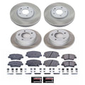 Power Stop 13-15 Hyundai Veloster Front and Rear Semi-Coated Rotor Kit