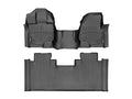 WeatherTech Black Front and Rear Floorliners - Over The Hump For Vinyl Floors Fits -20-25 F-150 447931V-446975