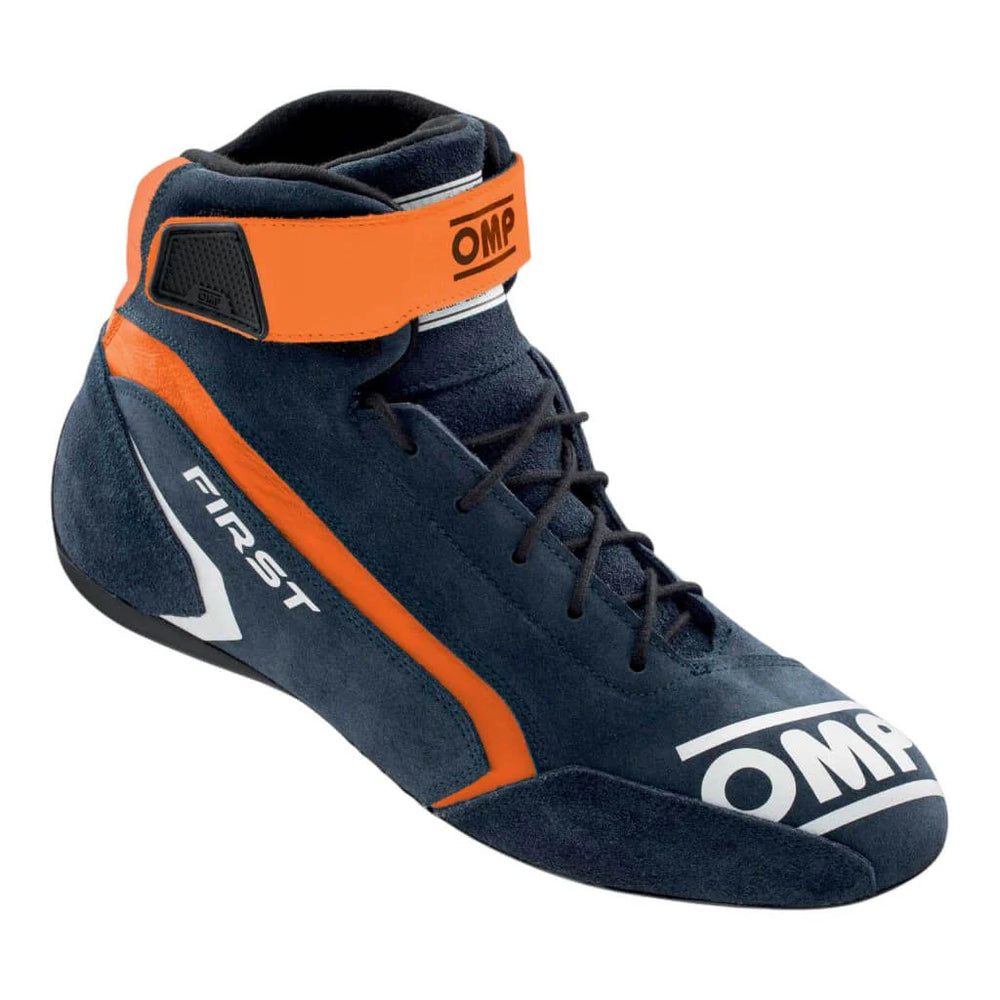 OMP FIRST SHOES FIA 8856-2018 NAVY BLUE / ORANGE SZ 46