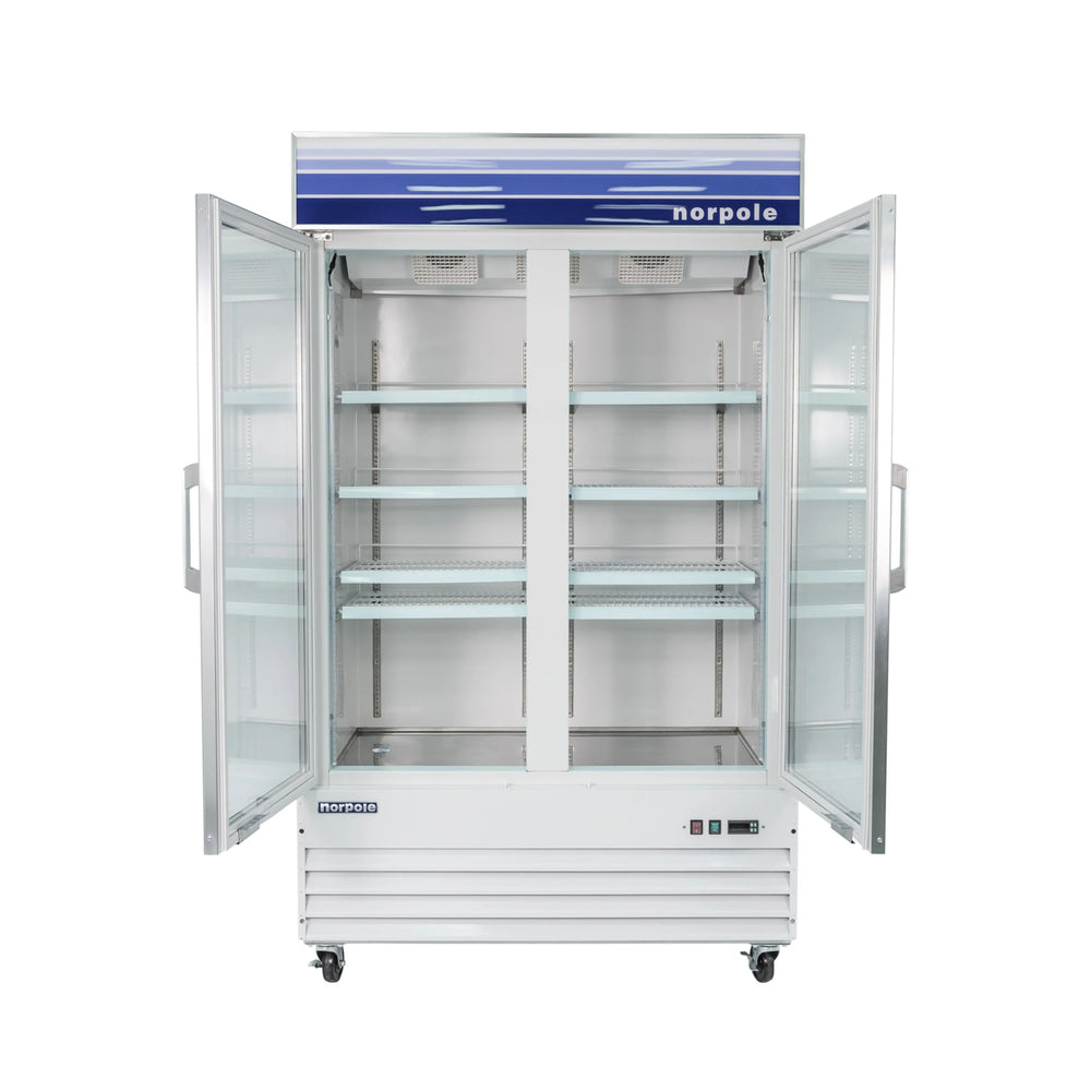 29 CUFT 2 GLASS DOOR REGRIDGERATOR