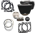 S&S Cycle 2017+ M8 Models 4.320in Bore 4.500in Stroke Cylinder Kit - Black Granite w/ Highlight