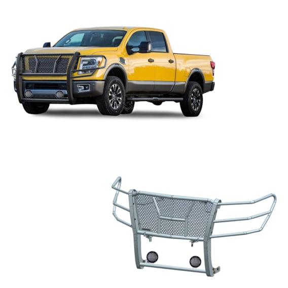 BLK RUGGED HD GRILLE GUARD KIT