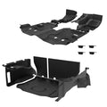 07-10 Jeep Wrangler JKU 4DR full vehicle kit (front and rear flooring cargo mat wheelhouse covers (l/r) seatback covers) mesa smoke