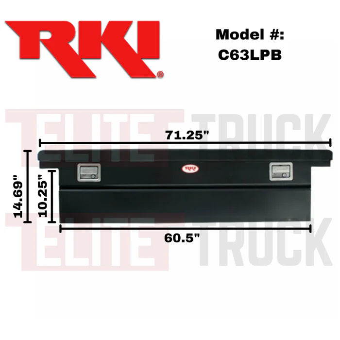 SINGLE LID STEEL LP XBOX BLKFULLSIZE TRUCKS