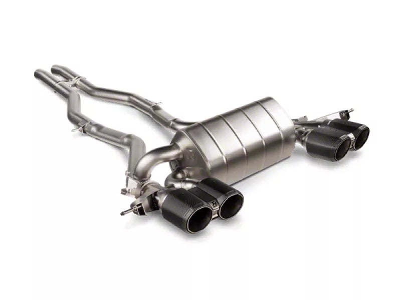 Akrapovic 2021+ BMW M3 (G80)/M4 (G82) Slip-On Line (Titanium) w/Black Carbon Tips
