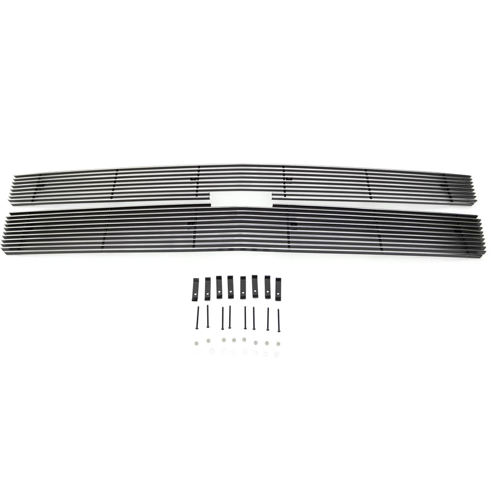 Billet Grille Polished Aluminum 2 Pc Overlay