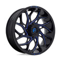 D778 18X7 4X156 G-BLK-MILL-BLU 13MM