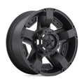 18x9 ROCKSTAR II 811 MATTE BLACK 5X4.5/4.75 bp 5.00 b/s 00 offset