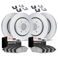 DFC 15-17 Ford F-150 Front & Rear Geospec Rotors with 5000 Advanced Brake Pads w/Hardware