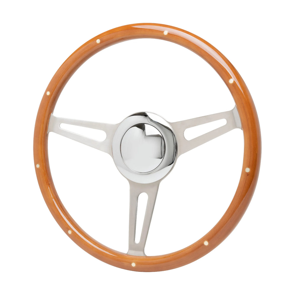 15' STAINLESS STEERING WHEEL W/9 HO