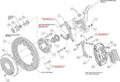 Wilwood Narrow Superlite 6R Front Hub Kit 12.88in Red 59-64 Chevy Impala / 63-64 Corvette