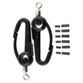 2 LEAD WEIGHT SWIVEL HOOKS AND 6 WI