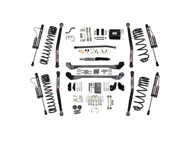 4 Inch Suspension Lift System With ADX 2.0 Remote Reservoir Shocks 97-06 Jeep Wrangler TJ Skyjacker