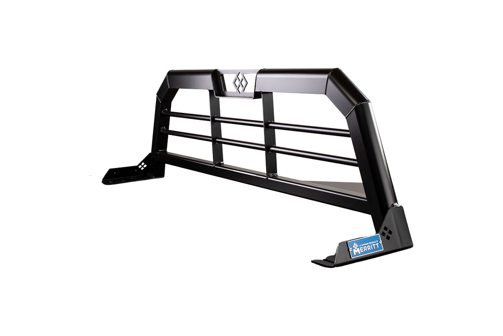 0721 TUNDRA HEADACHE RACK LT 21X70 CAB HIGH TWO BAR GLOSS BLACK