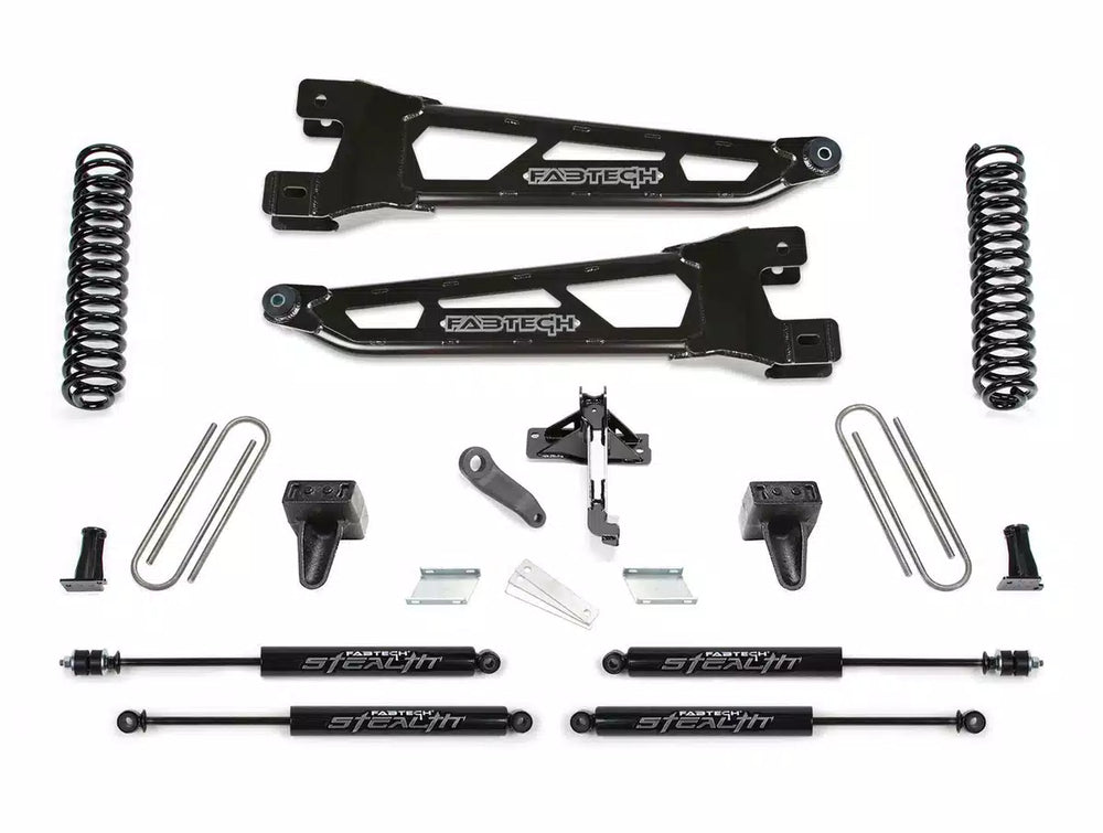 Fabtech 23-24 Ford F250/350 4WD Diesel 4in Radius Arm Lift Kit Stealth Shocks