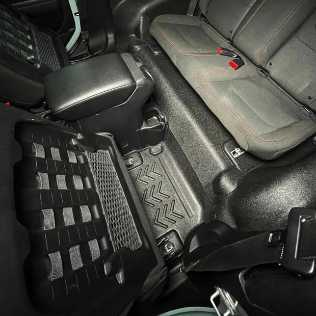 Armorlite 18-23 Jeep Wrangler JL 2DR full vehicle kit (front and rear flooring cargo mat wheelhouse covers (l/r) desert khaki