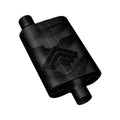 40 Series Delta Flow Chambered Muffler 40 Delta Flow 2.25 Offset In 2.25 Same Side Out -Aggressive Sound Flowmaster